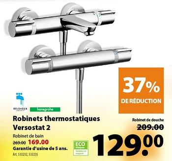 Promoties Robinets thermostatiques versostat 2 - Hansgrohe - Geldig van 10/10/2018 tot 22/10/2018 bij Gamma