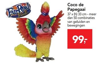 Promotions Coco de papegaai - FurReal - Valide de 10/10/2018 à 08/12/2018 chez Makro