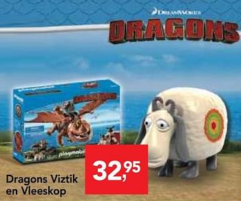 Promoties Dragons viztik en vleeskop - Playmobil - Geldig van 10/10/2018 tot 08/12/2018 bij Makro