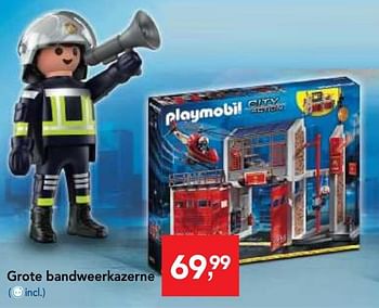 Promoties Grote bandweerkazerne - Playmobil - Geldig van 10/10/2018 tot 08/12/2018 bij Makro
