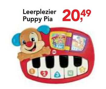 Promoties Leerplezier puppy pia - Fisher-Price - Geldig van 10/10/2018 tot 08/12/2018 bij Makro