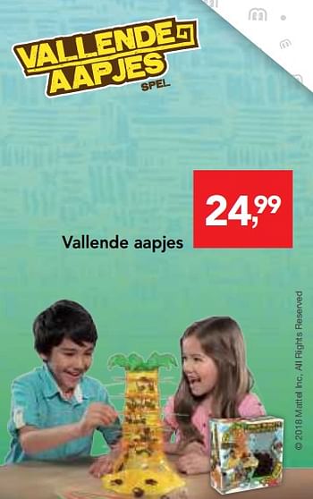 Promoties Vallende aapjes - Mattel - Geldig van 10/10/2018 tot 08/12/2018 bij Makro
