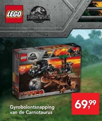 Promoties Gyrobolontsnapping van de carnotaurus - Lego - Geldig van 10/10/2018 tot 08/12/2018 bij Makro
