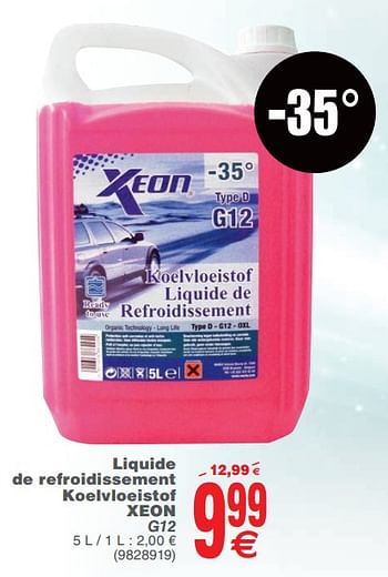 Promoties Liquide de refroidissement koelvloeistof xeon - Xeon - Geldig van 09/10/2018 tot 22/10/2018 bij Cora