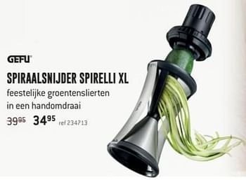 Promoties Spiraalsnijder spirelli xl - Gefu - Geldig van 01/10/2018 tot 21/10/2018 bij Freetime