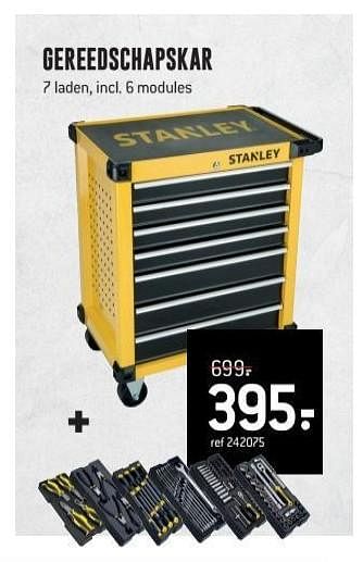 Promoties Stanley gereedschapskar - Stanley - Geldig van 01/10/2018 tot 21/10/2018 bij Freetime