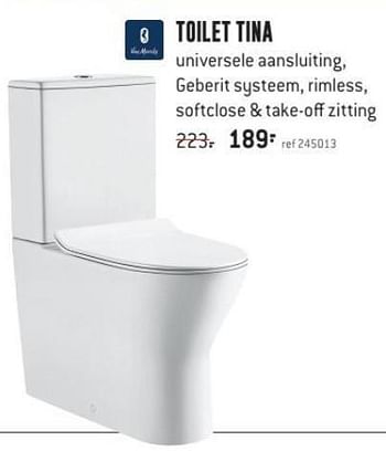Promoties Toilet tina - Van Marcke - Geldig van 01/10/2018 tot 21/10/2018 bij Freetime