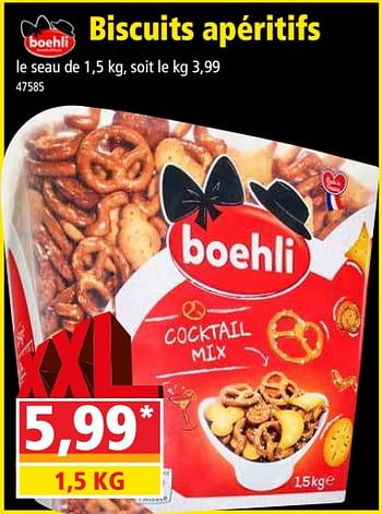 Promotions Biscuits apéritifs - Boehli - Valide de 10/10/2018 à 16/10/2018 chez Norma