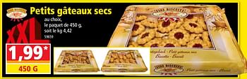 Promotions Petits gâteaux secs - Fine Biscuits  - Valide de 10/10/2018 à 16/10/2018 chez Norma