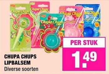 Promoties Chupa chups lipbalsem - Chupa Chups - Geldig van 08/10/2018 tot 21/10/2018 bij Big Bazar