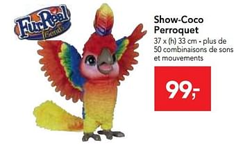 Promotions Show-coco perroquet - FurReal - Valide de 10/10/2018 à 08/12/2018 chez Makro