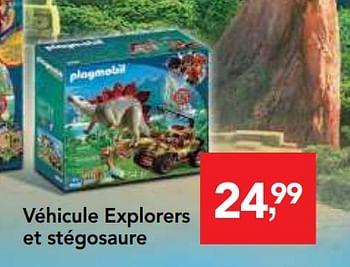Promoties Véhicule explorers et stégosaure - Playmobil - Geldig van 10/10/2018 tot 08/12/2018 bij Makro