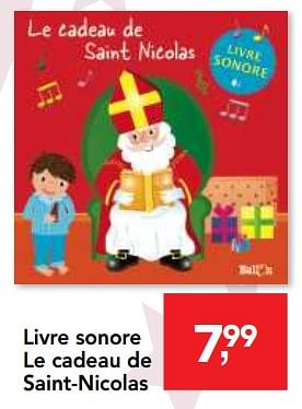 Promotions Livre sonore le cadeau de saint-nicolas - Produit maison - Makro - Valide de 10/10/2018 à 08/12/2018 chez Makro
