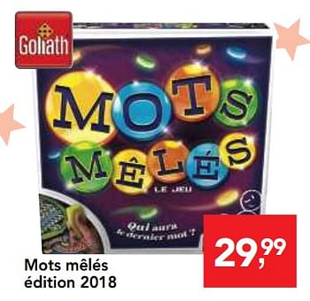 Promoties Mots mêlés édition 2018 - Goliath - Geldig van 10/10/2018 tot 08/12/2018 bij Makro