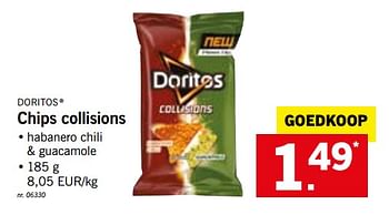 Promoties Chips collisions - Doritos - Geldig van 15/10/2018 tot 20/10/2018 bij Lidl