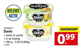 Promoties Danio - Danone - Geldig van 15/10/2018 tot 20/10/2018 bij Lidl