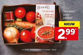 Promoties Tomatensoeppakket - Huismerk - Lidl - Geldig van 15/10/2018 tot 20/10/2018 bij Lidl