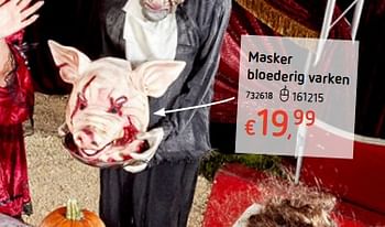 Promoties Masker bloederig varken - Huismerk - Dreamland - Geldig van 11/10/2018 tot 31/10/2018 bij Dreamland