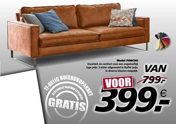 Promoties Model pancho - Huismerk - Seats and Sofas - Geldig van 14/10/2018 tot 20/10/2018 bij Seats and Sofas