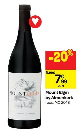 Promoties Mount elgin by almenkerk - Rode wijnen - Geldig van 26/09/2018 tot 23/10/2018 bij Carrefour