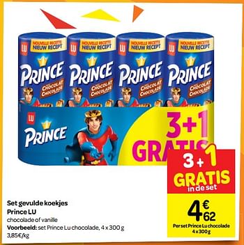 Promoties Set prince lu chocolade - Lu - Geldig van 10/10/2018 tot 22/10/2018 bij Carrefour