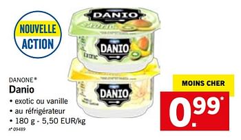 Promotions Danio - Danone - Valide de 15/10/2018 à 20/10/2018 chez Lidl