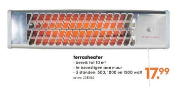 Promoties Terrasheater - Huismerk - Blokker - Geldig van 10/10/2018 tot 16/10/2018 bij Blokker