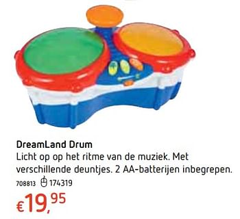 Promoties Dreamland drum - Huismerk - Dreamland - Geldig van 18/10/2018 tot 06/12/2018 bij Dreamland