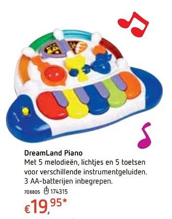 Promoties Dreamland piano - Huismerk - Dreamland - Geldig van 18/10/2018 tot 06/12/2018 bij Dreamland