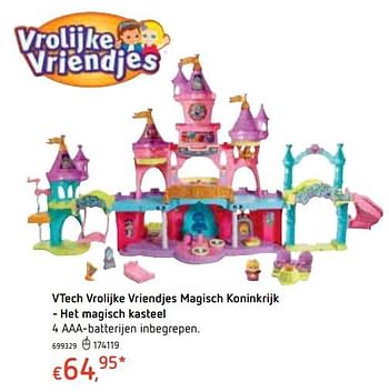 Promoties Vtech vrolijke vriendjes magisch koninkrijk het magisch kasteel - Vtech - Geldig van 18/10/2018 tot 06/12/2018 bij Dreamland