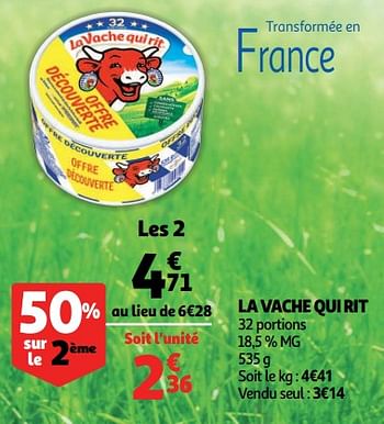 Promoties La vache qui rit - La Vache Qui Rit - Geldig van 10/10/2018 tot 16/10/2018 bij Auchan
