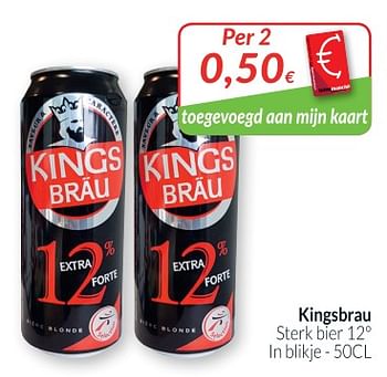 Promoties Kingsbrau sterk bier - Kings Brau - Geldig van 01/10/2018 tot 31/10/2018 bij Intermarche