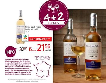 Promotions Cuvée saint-michel gaillac wit zacht - Vins blancs - Valide de 11/10/2018 à 24/10/2018 chez Spar (Colruytgroup)