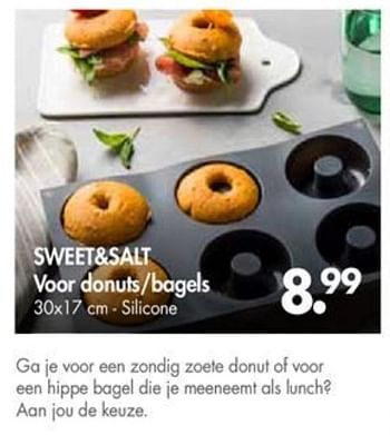 Promoties Sweet+salt voor donuts-bagels - Huismerk - Casa - Geldig van 01/10/2018 tot 28/10/2018 bij Casa