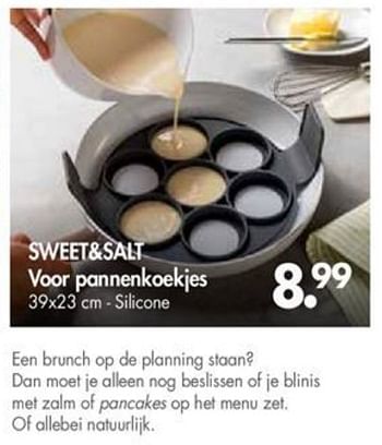 Promoties Sweet+salt voor pannenkoekjes - Huismerk - Casa - Geldig van 01/10/2018 tot 28/10/2018 bij Casa