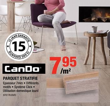 Promotions Parquet stratifie - CanDo - Valide de 04/10/2018 à 21/10/2018 chez HandyHome