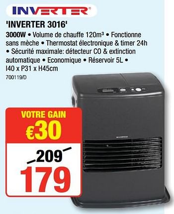 Promotions `inverter 3016` - Inverter - Valide de 04/10/2018 à 21/10/2018 chez HandyHome