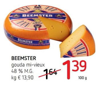 Promotions Beemster gouda mi-vieux 48 % m.g. - Beemster - Valide de 11/10/2018 à 24/10/2018 chez Spar (Colruytgroup)