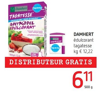 Promotions Damhert édulcorant tagatesse - Damhert - Valide de 11/10/2018 à 24/10/2018 chez Spar (Colruytgroup)