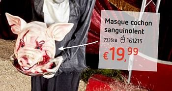 Promoties Masque cochon sanguinolent - Huismerk - Dreamland - Geldig van 11/10/2018 tot 31/10/2018 bij Dreamland