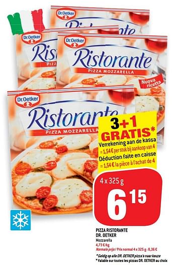 Promoties Pizza ristorante - Dr. Oetker - Geldig van 17/10/2018 tot 23/10/2018 bij Match