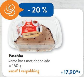 Promoties Paschka verse kaas met chocolade - Paschka - Geldig van 10/10/2018 tot 23/10/2018 bij OKay