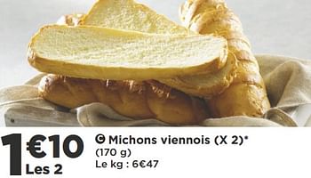 Promoties Michons viennois - Huismerk - Casino - Geldig van 09/10/2018 tot 21/10/2018 bij Super Casino