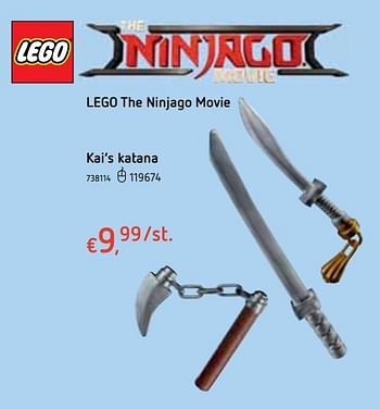 Promoties Lego the ninjago movie kai`s katana - Lego - Geldig van 18/10/2018 tot 06/12/2018 bij Dreamland
