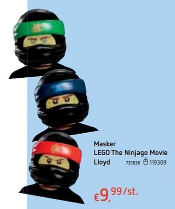 Promoties Masker lego the ninjago movie lloyd - Lego - Geldig van 18/10/2018 tot 06/12/2018 bij Dreamland