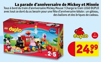 Promotions La parade d`anniversaire de mickey et minnie - Lego - Valide de 09/10/2018 à 21/10/2018 chez Kruidvat