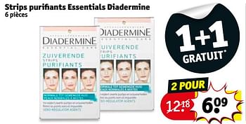Promotions Strips purifiants essentials diadermine - Diadermine - Valide de 09/10/2018 à 21/10/2018 chez Kruidvat