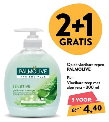 Promoties Palmolive vloeibare zeep met aloe vera - Palmolive - Geldig van 10/10/2018 tot 23/10/2018 bij DI