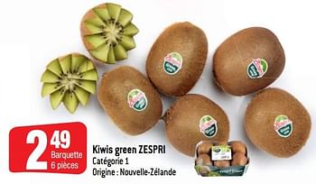 Promotions Kiwis green zespri - Zespri - Valide de 17/10/2018 à 23/10/2018 chez Smatch