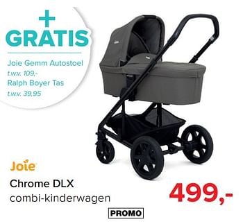 Promoties Chrome dlx combi-kinderwagen - Joie - Geldig van 01/10/2018 tot 28/10/2018 bij Baby-Dump
